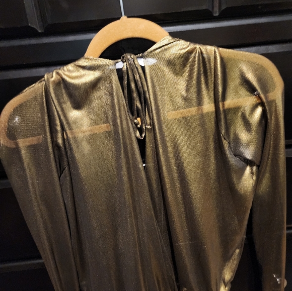 Flattering Gold Bodysuit - Picture 2 of 9
